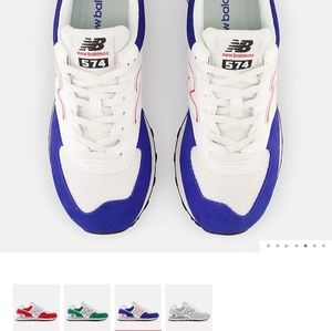 Unisex New Balance 574 NWOT ❤️🤍💙